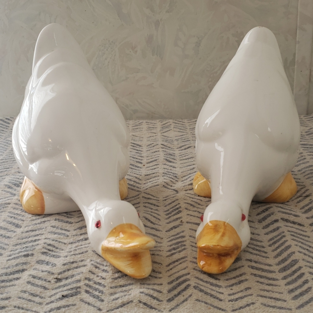 Pair Large Duck Figures